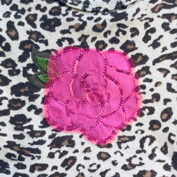 Bonnie Baby Leopard Print Pink Tulle Dress Girl's Size 18 months - Picture 2 of 7